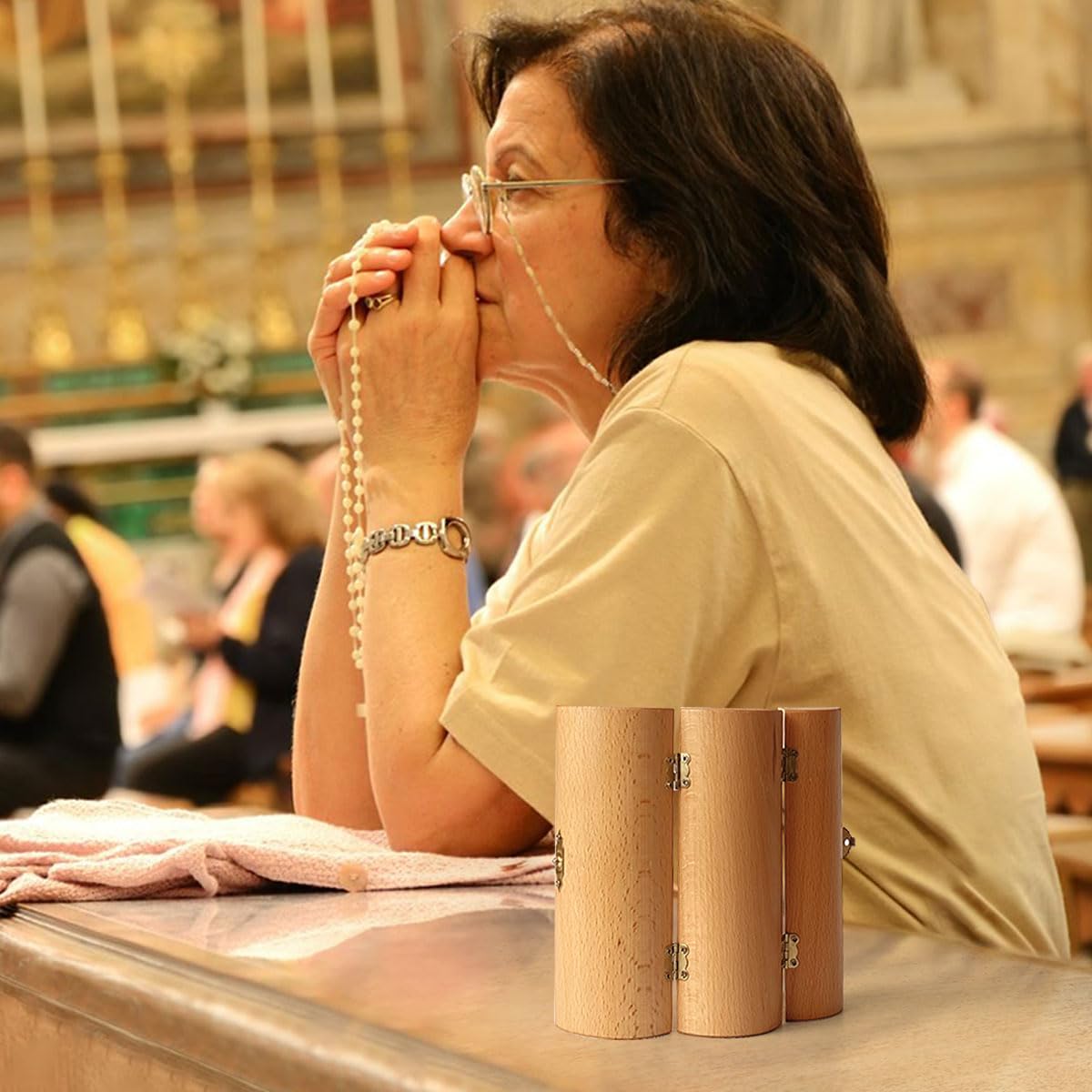 Personalized Gifts For Mom Openable Wooden Cylinder Sculpture