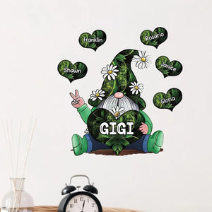 Sparkling Grandma With Sweet Heart Kids - Personalized Decal, Gift For Grandma