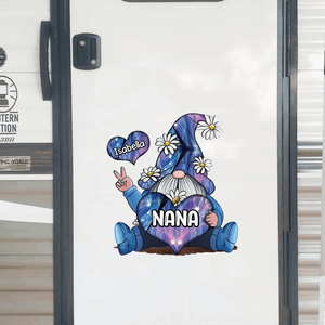 Sparkling Grandma With Sweet Heart Kids - Personalized Decal, Gift For Grandma