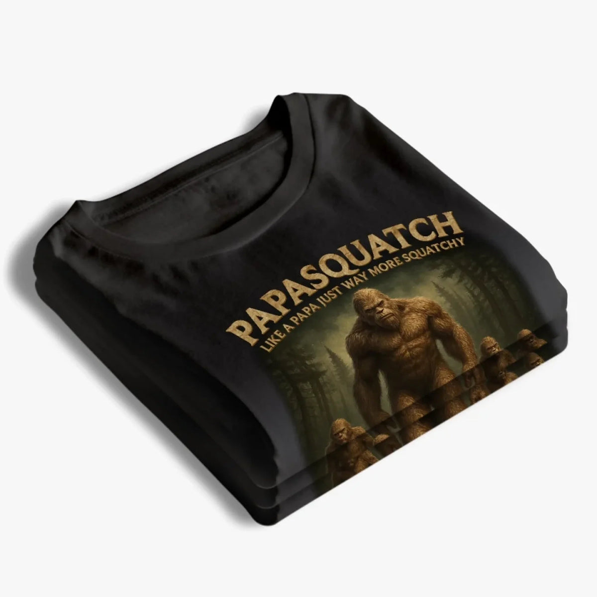 Like A Papa Just Way More Squatchy - Family Personalized Pure Cotton T-Shirt Father's Day Gift For Dad, Grandpa