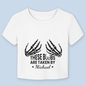 Property Of Someone Lucky - Couple Personalized Baby Tee - Gift For Wife, Girlfriend