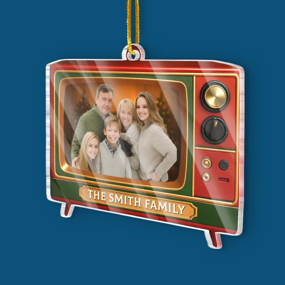Bringing Family Moments To Screen - Custom Photo Acrylic Ornament - Personalized Christmas Gifts