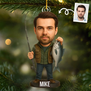 Custom Photo Personalized Christmas Birthday Fishing Gifts For Fisherman - Master Angler