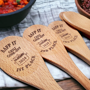 Chili Cookoff Personalized Mixing Spoon, Wooden Spoon
