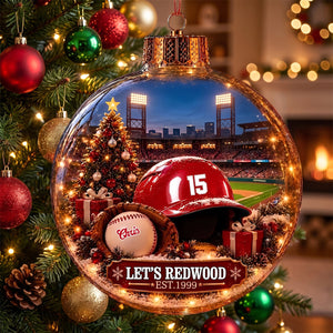 Bring the Ballpark Home —Baseball Christmas Ornament