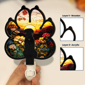 Dog Loss - Personalized Wood And Acrylic Night Light