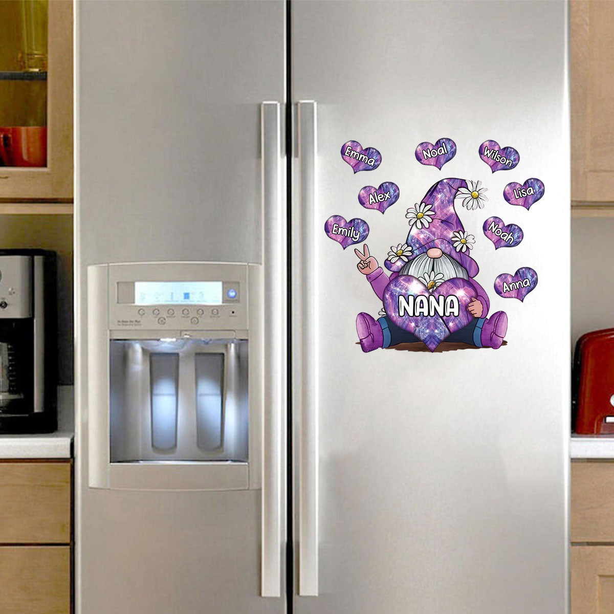 Sparkling Grandma With Sweet Heart Kids - Personalized Decal, Gift For Grandma