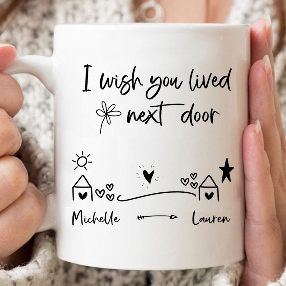 Personalized Long Distance Best Friend Bestie Mug