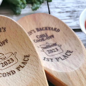 Chili Cookoff Personalized Mixing Spoon, Wooden Spoon
