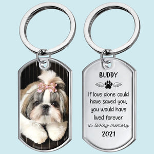 Memorial Personalized Custom Keychain - Sympathy Gift For Pet Owners, Pet Lovers