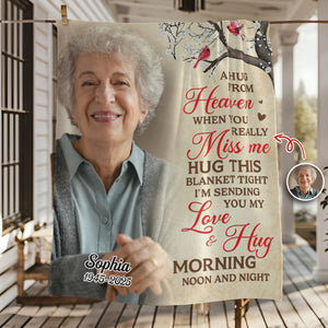 Forever in Your Arms - Personalized Memorial Blanket With Photo