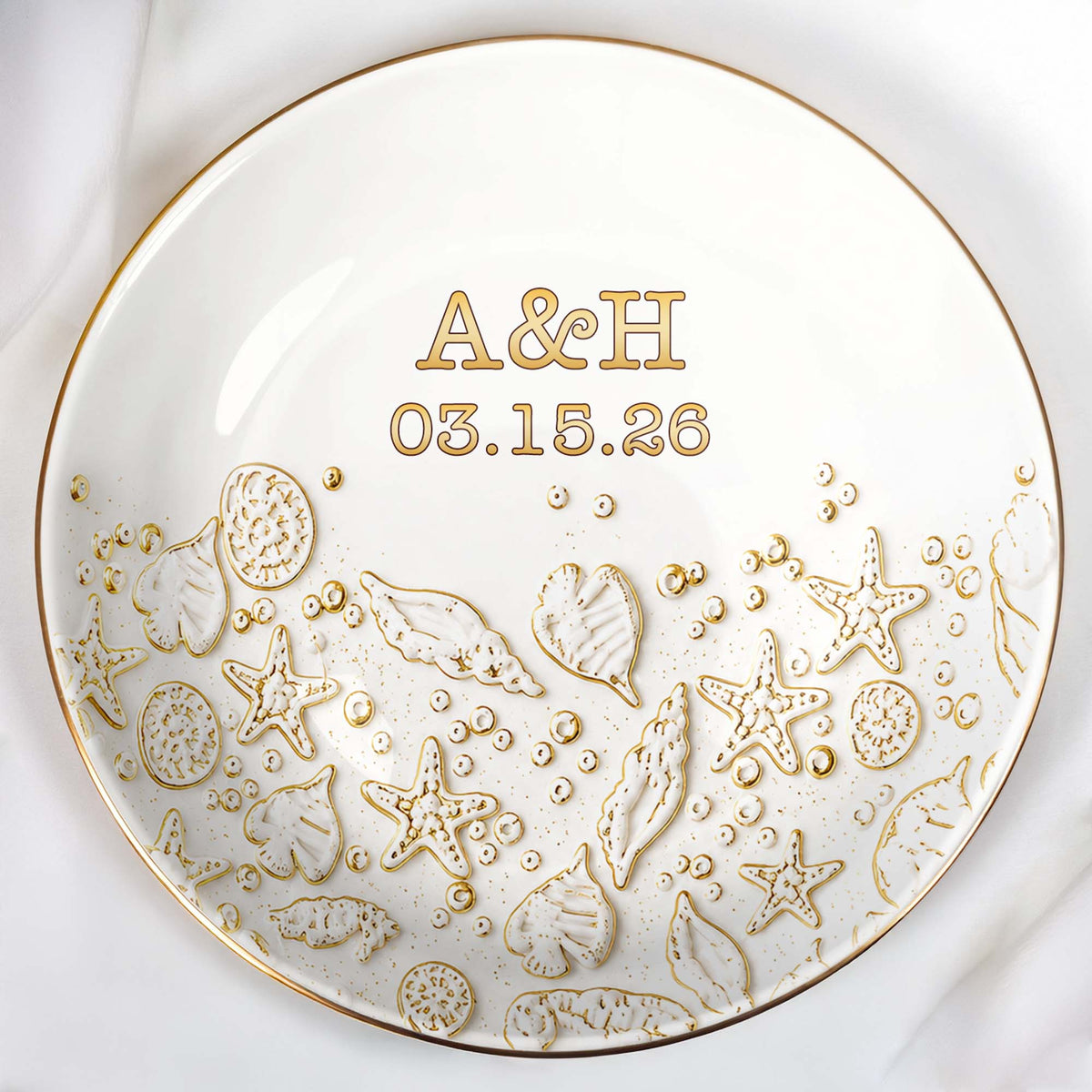 Our Special Day Beach, Ceramic Dish, Gift For Wife And Beach Lovers