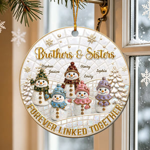 Personalized "Forever Our Bond" Acrylic Ornament – Heartfelt Keepsake Gift