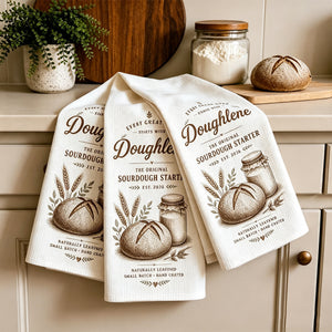 Custom Personalized Sourdough Starter Kitchen Towel – Funny Baking Gift For Bread Lovers