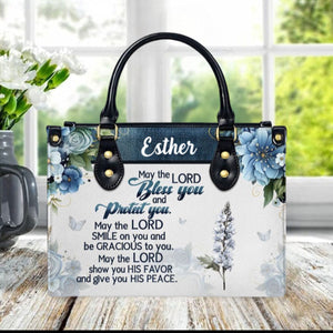 May The Lord Bless You And Protect You-Personalized Leather Handbag