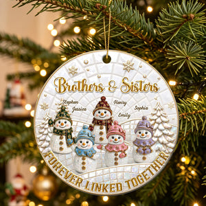 Personalized "Forever Our Bond" Acrylic Ornament – Heartfelt Keepsake Gift