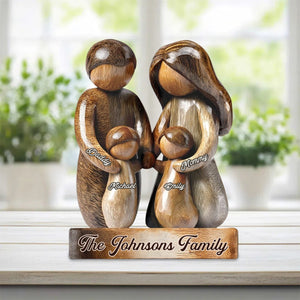 Personalized Happy Family Custom Shaped Acrylic Plaque