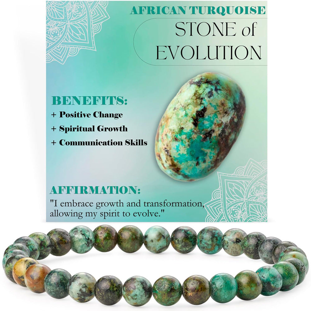 Energy & Love • Natural Stone Elastic Rope Bracelet