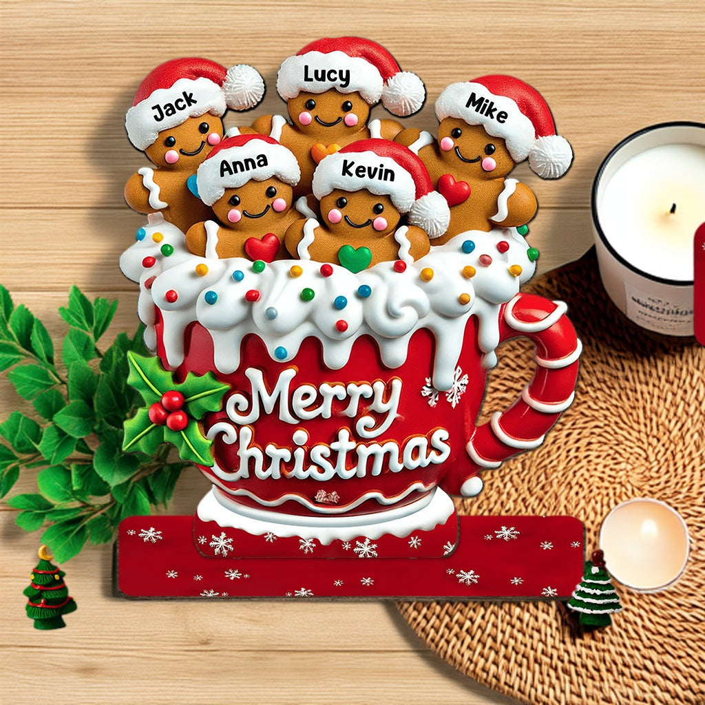 Merry Christmas - Personalized Family Cookie Plaque
