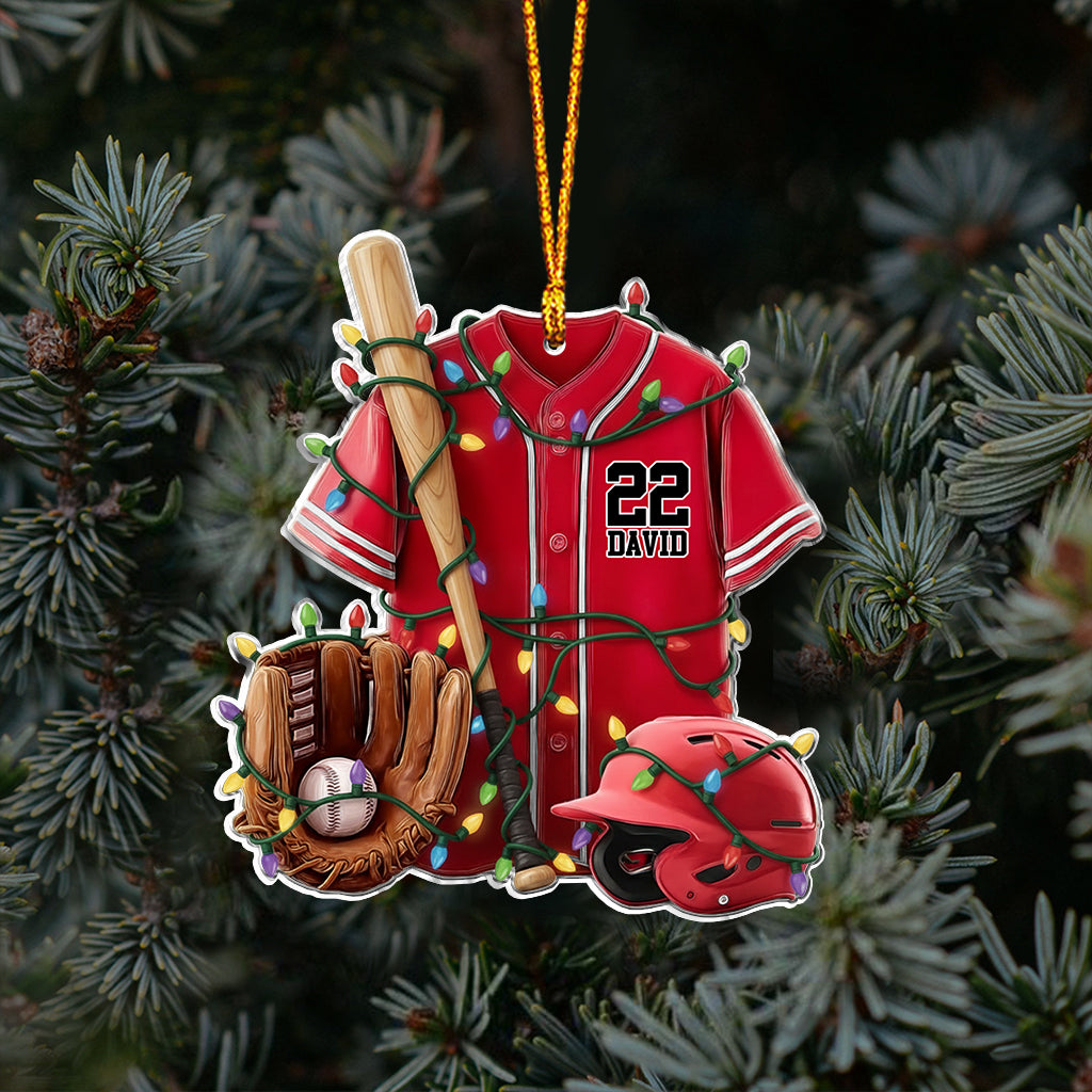 Baseball Life - Personalized Baseball Ornament