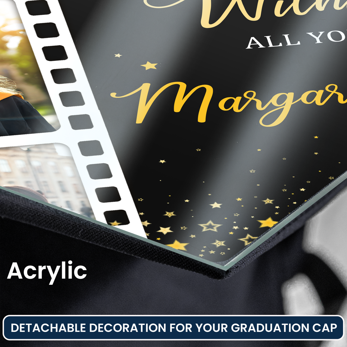 Behind You All Your Memories - Personalized Photo Graduation Cap Topper