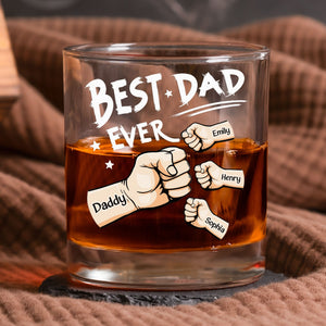 Best Dad Ever - Personalized Whiskey Glass