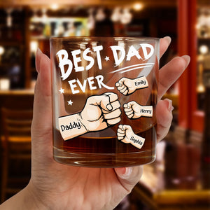 Best Dad Ever - Personalized Whiskey Glass