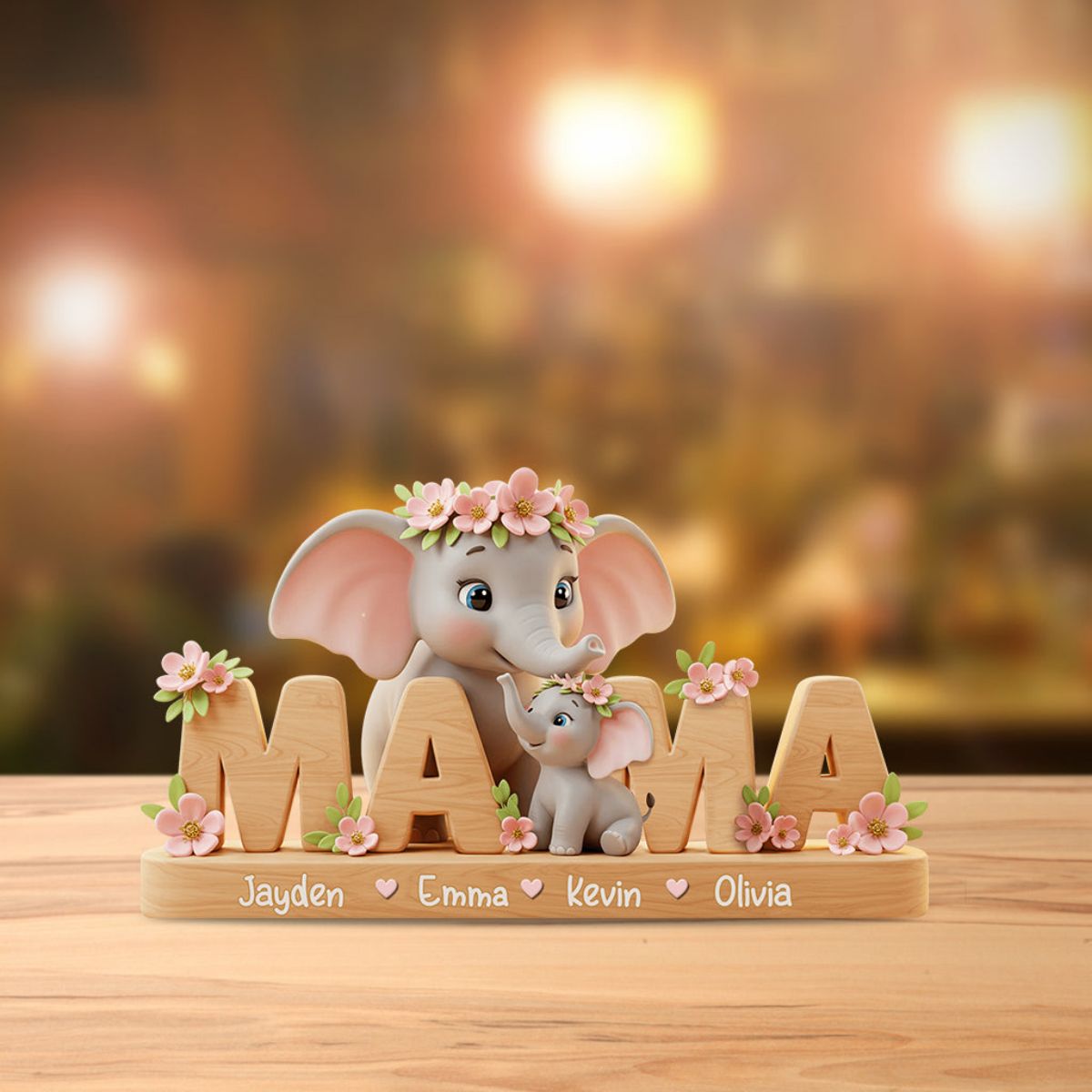 Best Mom/ Grandma Ever - Personalized Mother Custom Shaped Acrylic Plaque With Name