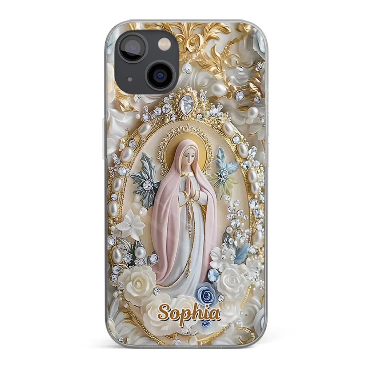 In Love And Faith - Family Personalized Custom 3D Inflated Effect Printed Clear Phone Case - Gift For Yourself, Best Friends, Siblings, Family Members