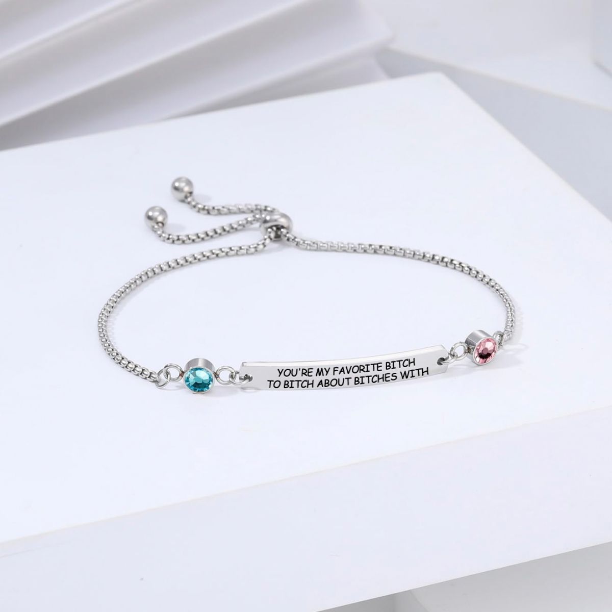 Personalized Birthstones Bracelet For Bestie, Best Friend