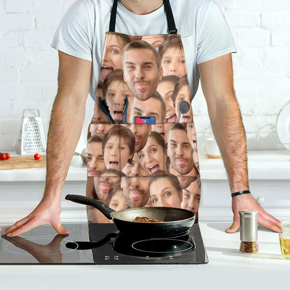 Funny Family Face - Personalized Photo Apron