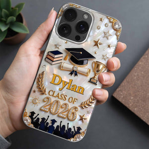 Class Of 2026,2027, Personalized Clear Phone Case, Gift For Graduates
