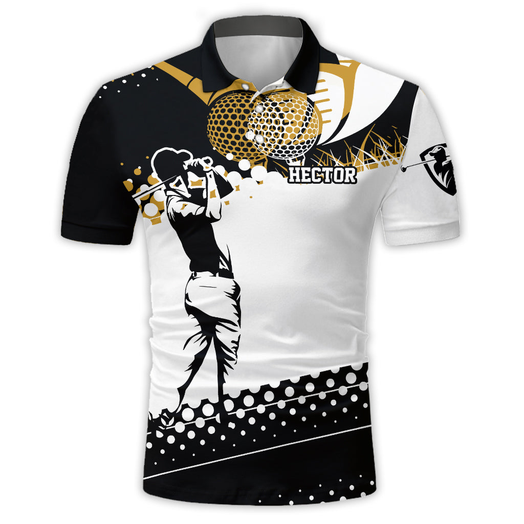 Golf & Beer That's Why I'm Here - Personalized Man Golf Polo Shirt Gift For Him