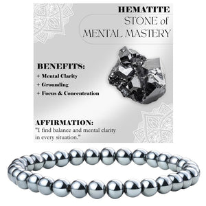 Energy & Love • Natural Stone Elastic Rope Bracelet
