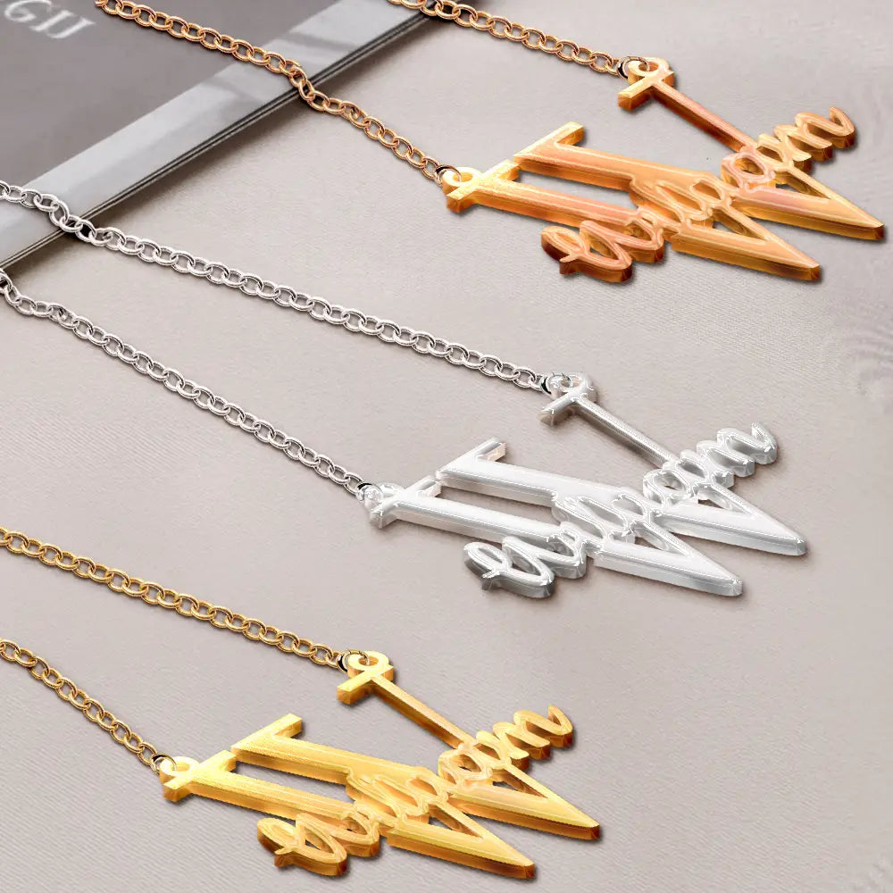Initials Sign Name - Personalized Letter Necklace