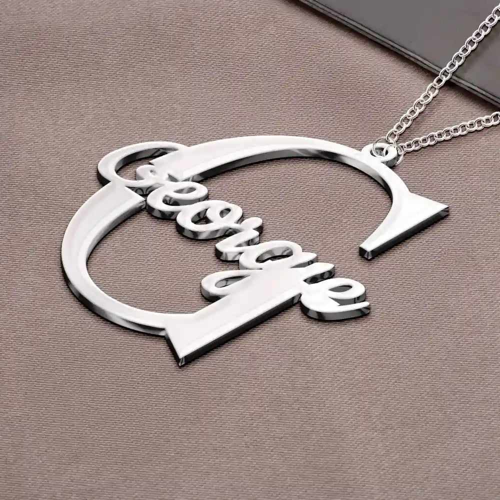 Initials Sign Name - Personalized Letter Necklace