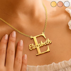 Initials Sign Name - Personalized Letter Necklace
