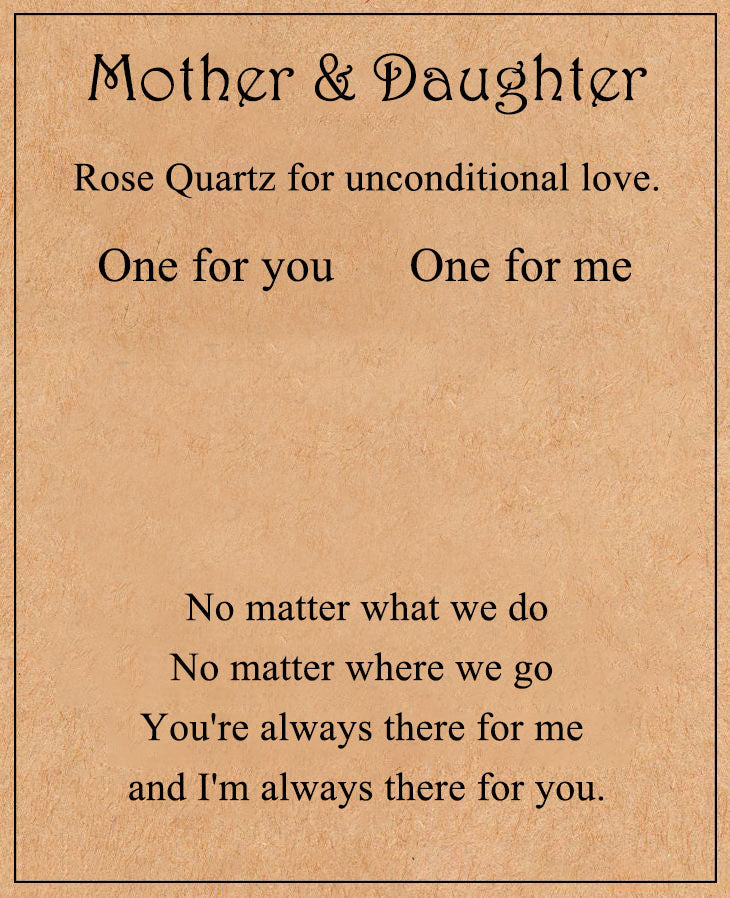 Rose Quartz For Unconditional Love Personalized Crystal Keyring Gift Set