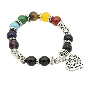 7 Chakra Reiki Healing Heart Bracelet