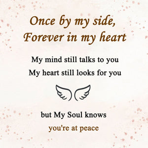 Personalized Circle Wings Memorial Ring - I am not a Widow, I am a wife to a husband with wings