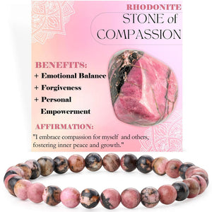 Energy & Love • Natural Stone Elastic Rope Bracelet