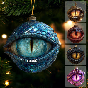 Mythical Beast Personalized Fantasy Eye Christmas Ornament – Book Lover Keepsake