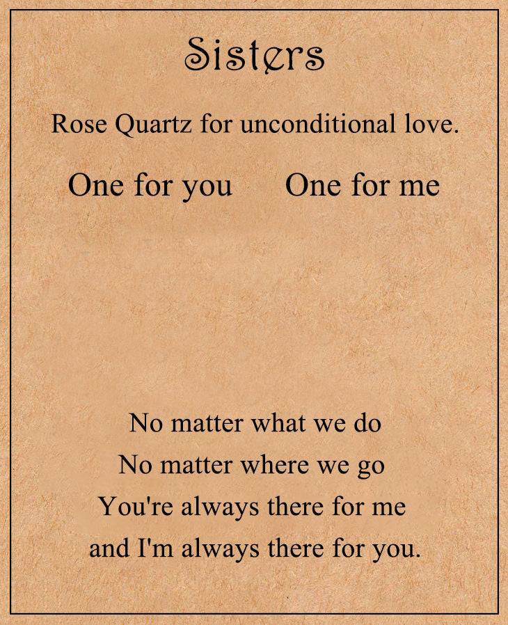 Rose Quartz For Unconditional Love Personalized Crystal Keyring Gift Set