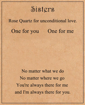 Rose Quartz For Unconditional Love Personalized Crystal Keyring Gift Set