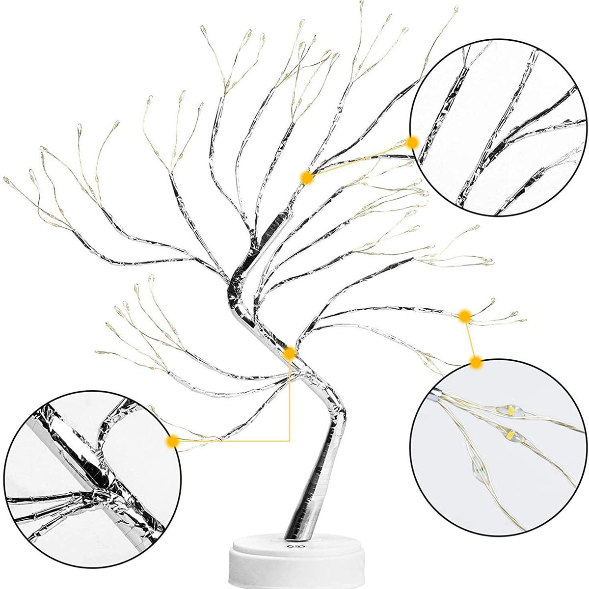 Personalized Snowman Family LED Tree Light