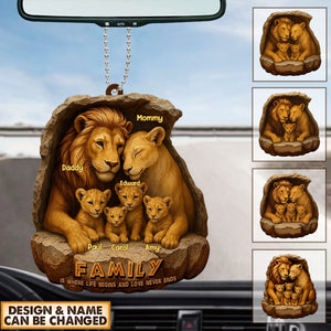 Personalized Gifts For Family Ornament- Custom 'Roaring Family' Ornament