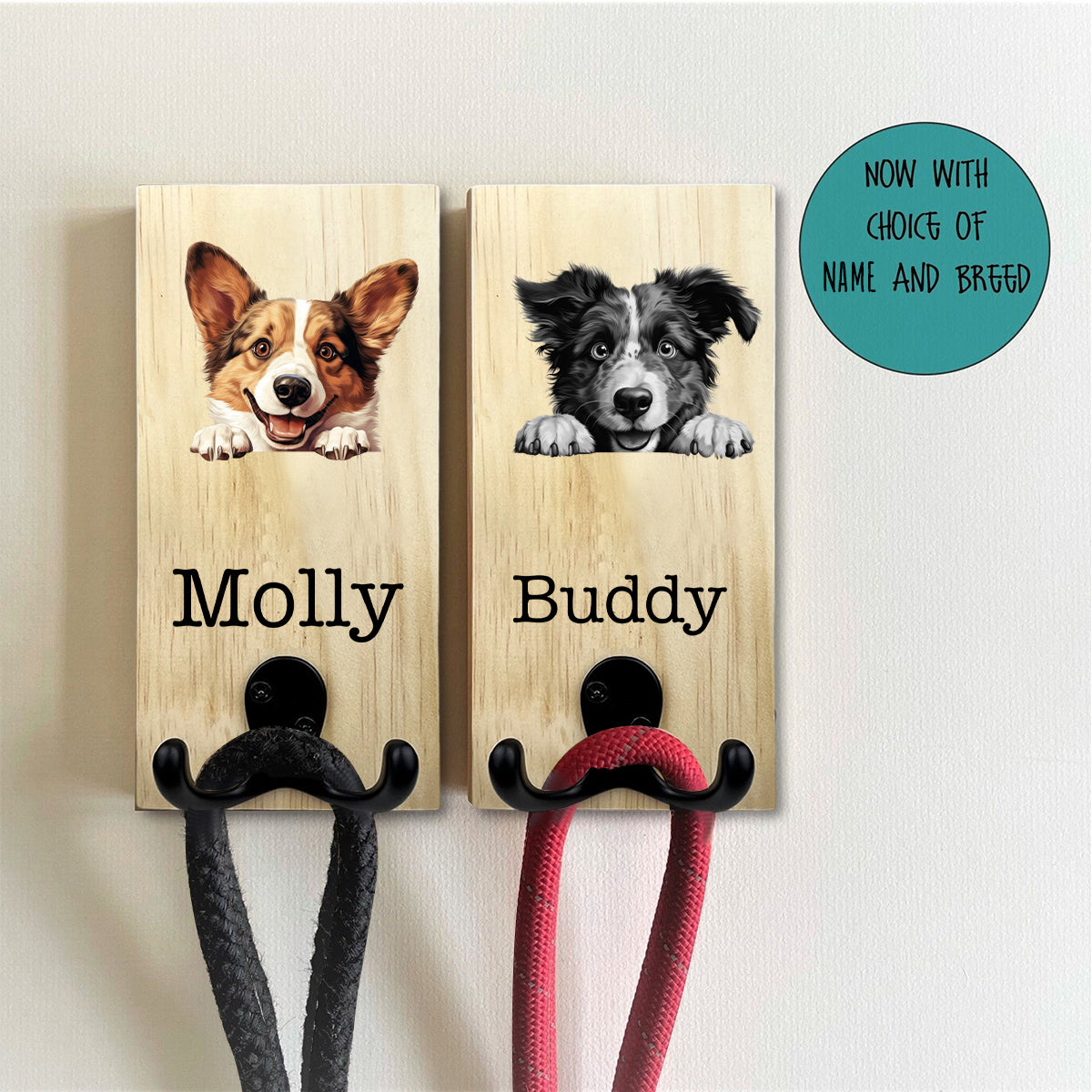Personalised Dog Lead Hook Hanger, Dog Gift, Pet Presant