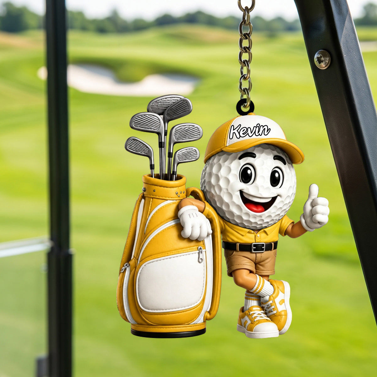 Golf Player Keychain  – Personalized Gift For Golf Lovers
