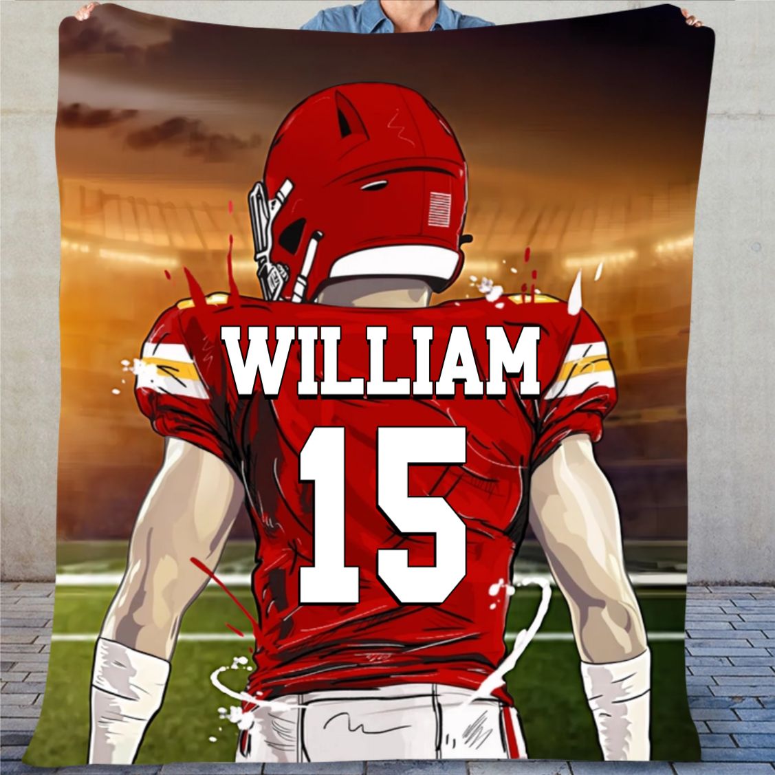 Favorite American Football Player - Personalized Blanket Gifts for Football Player