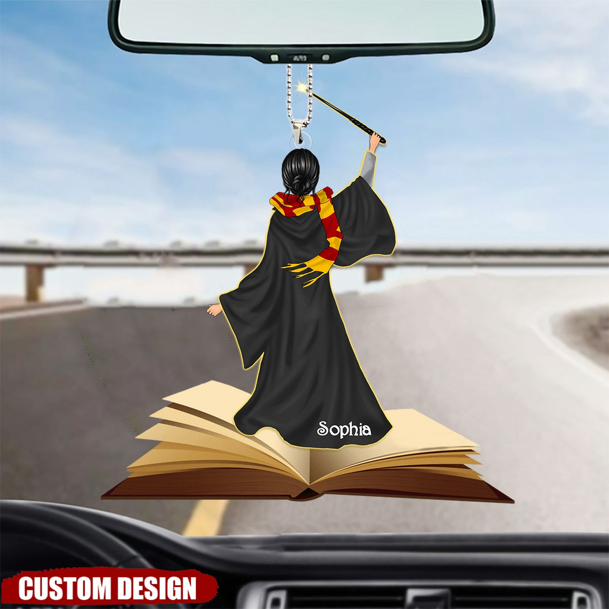 Christmas Gift For Teacher - Custom Name Book Shaped Ornament